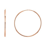 Endless Tube Hoop Earrings