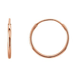 Endless Tube Hoop Earrings