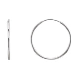 Endless Tube Hoop Earrings