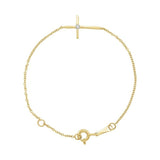 Youth Sideways Cross Bracelet