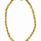 Estate 14k Yellow Gold Solid Link Bracelet