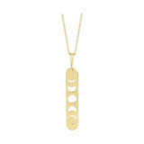 Moon Phase Bar Necklace or Pendant