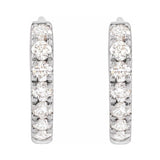 Lab-Grown Diamond Hoop Earrings