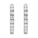 Lab-Grown Diamond Hoop Earrings