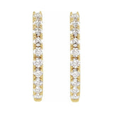Lab-Grown Diamond Hoop Earrings