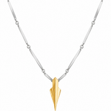 Estate 18K & Platinum Two-Tone Arrow Necklace
