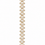 Estate 14k Yellow Gold Pearl Bracelet