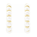 Pearl Hoop Earrings