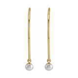 Pearl Endless Hoop Earrings