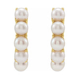 Pearl Huggie Earrings