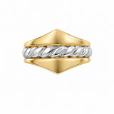 Estate 14k Two-Tone Twist Statement Ring