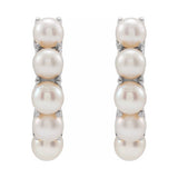 Pearl Huggie Earrings