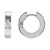 Accented Huggie Hoop Earrings