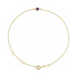 Bezel-Set Link Bracelet