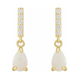 Accented Cabochon Earrings