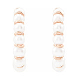 Pearl Hoop Earrings