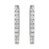 Accented U-Hoop Earrings