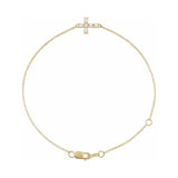 Sideways Cross Bracelet