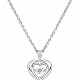 Estate 14k White Gold Motion Diamond Necklace