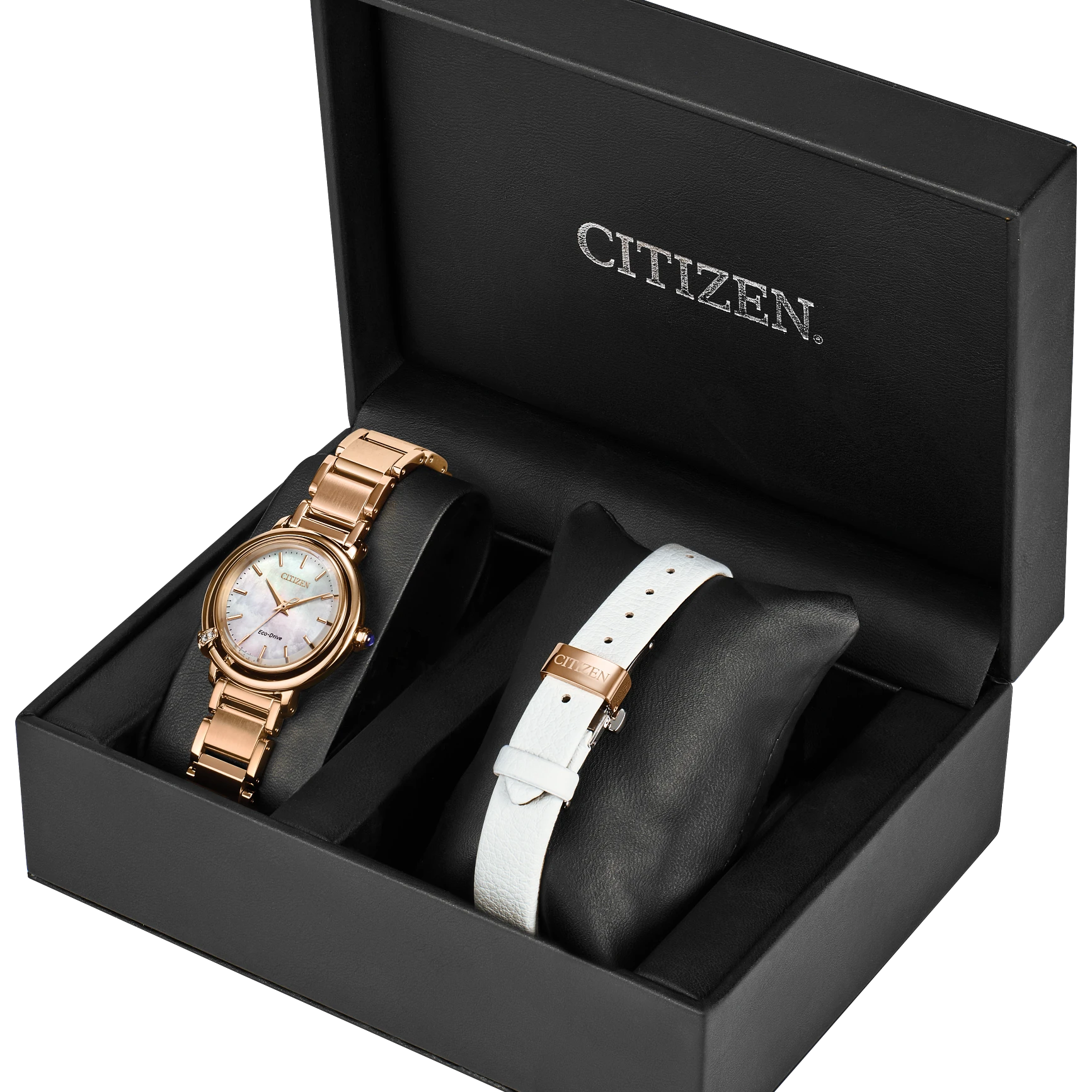 Citizen Rose Tone Stainless Steel Eco Drive Watch