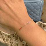 14k Yellow Gold Coral Bracelet