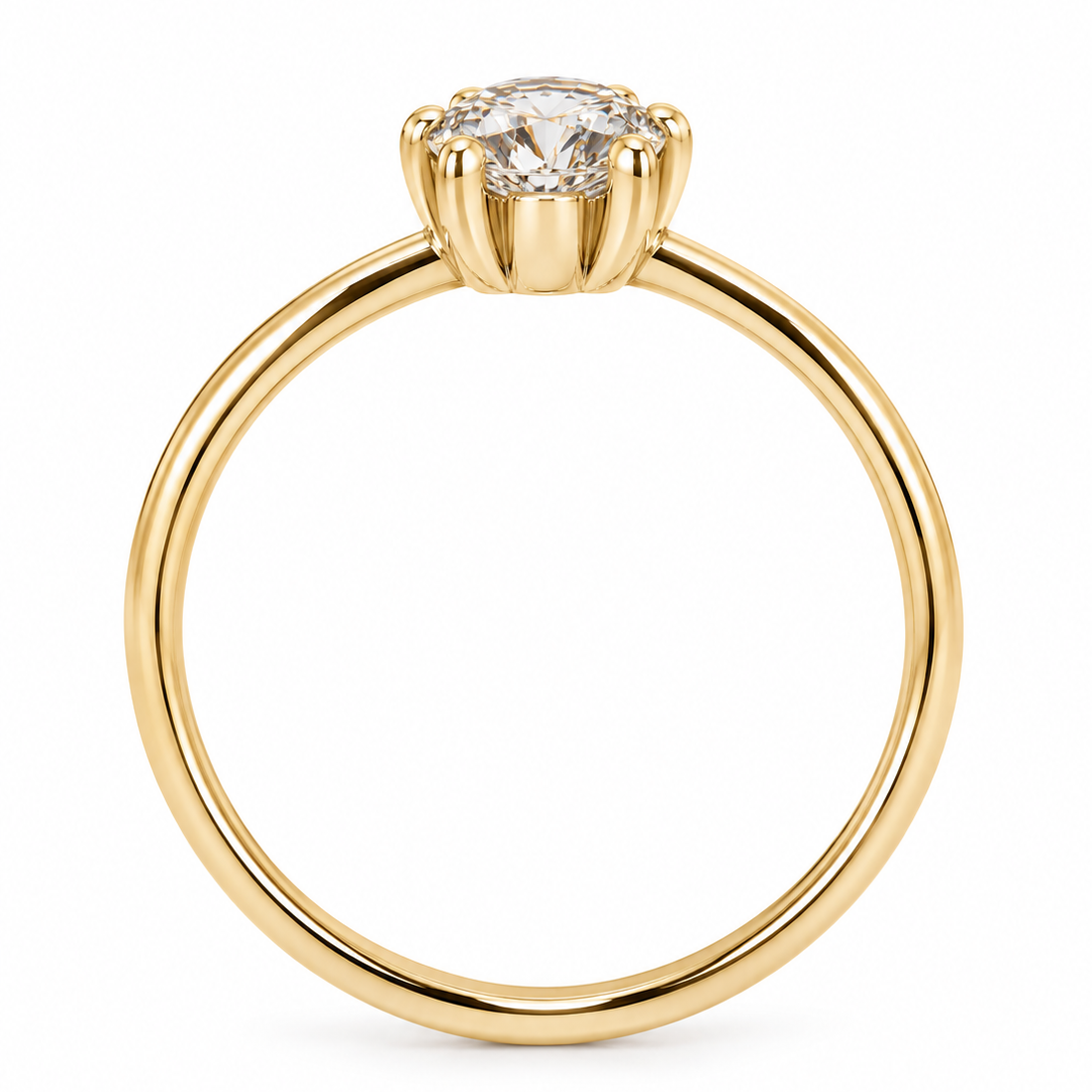 Oval Solitare Engagement Ring