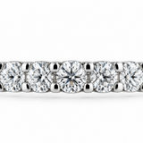 White Gold Straight Row Diamond Band