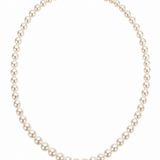Estate 14k Yellow Gold Graduated Pearl Necklace