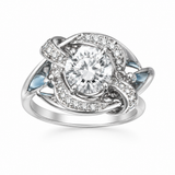 Estate 14k White Gold Diamond Vintage Ring