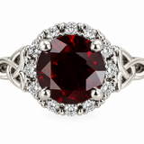 Round Halo Engagement Ring