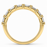 Yellow Gold Straight Row Diamond Band