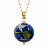 Estate 14k Yellow Gold Enamel Necklace