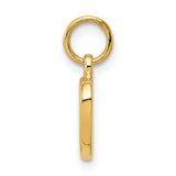14K Polished Cut-out Heart Pendant