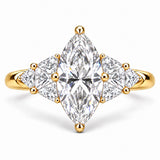 Marquise Cluster Engagement Ring
