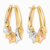 Estate 14k Tri-Tone Hoop Earrings