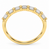 Yellow Gold Straight Row Diamond Band