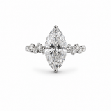 Marquise Scatter Style Engagement Ring