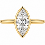 Marquise Bezel Set Engagement Ring