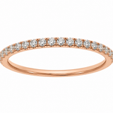 Estate 14k Rose Gold Diamond Band