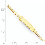 14k Childrens Anchor Link ID Bracelet