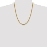 14k 4.25mm Solid Miami Cuban Chain
