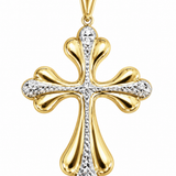 Estate 14k Two-Tone Religious Pendant