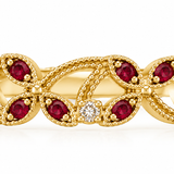 14k Yellow Gold Vintage Ruby Ring