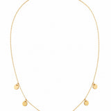 Estate 14k Yellow Gold Disc Necklace