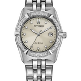 Citizen Silver Tone Stainless Steel Eco Drive Watch