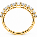 Yellow Gold Straight Row Diamond Band