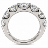 White Gold Straight Row Diamond Band