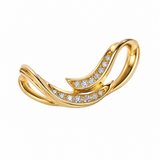 Estate 14k Yellow Gold Diamond Slide Pendant