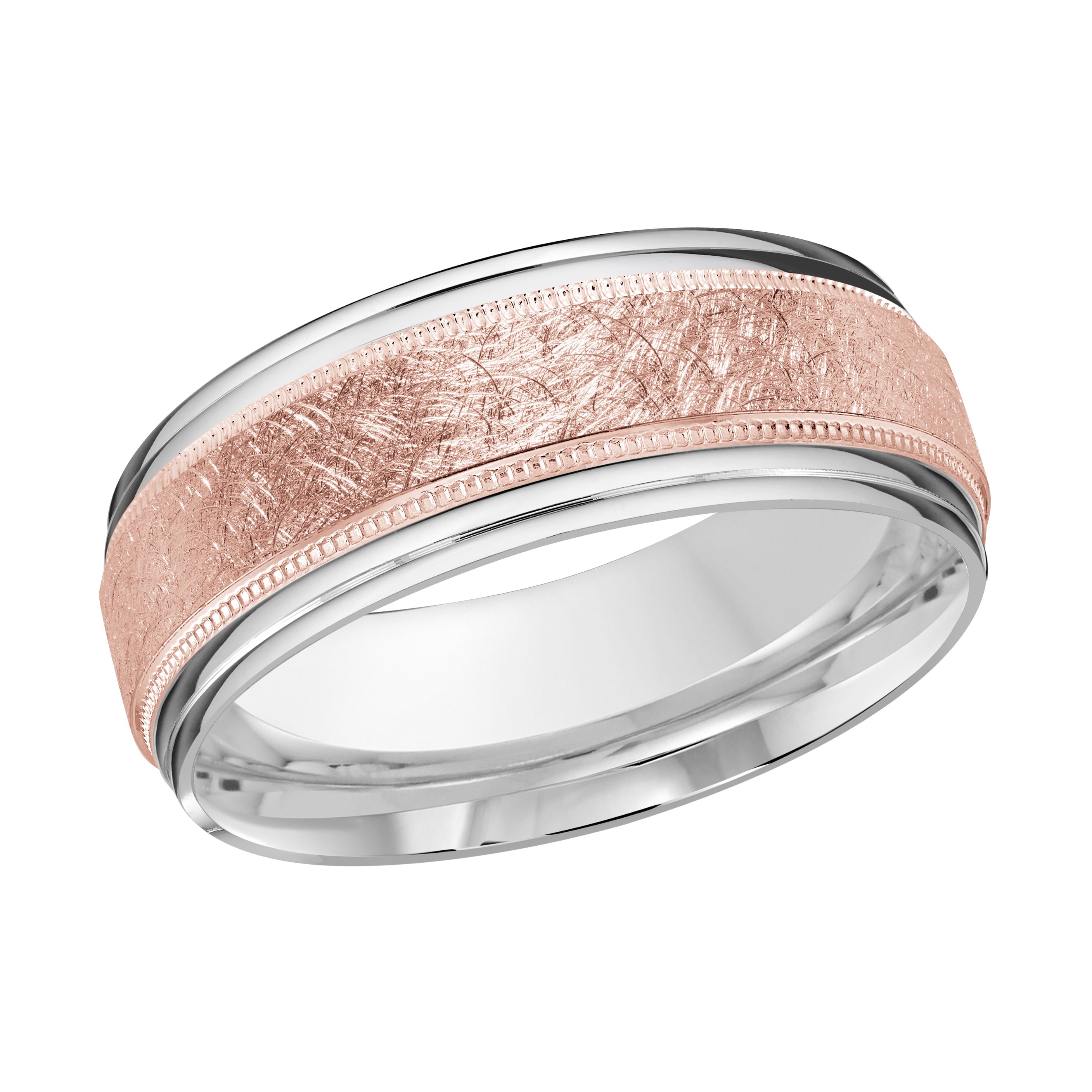 8mm Scratch-Finish Wedding Band