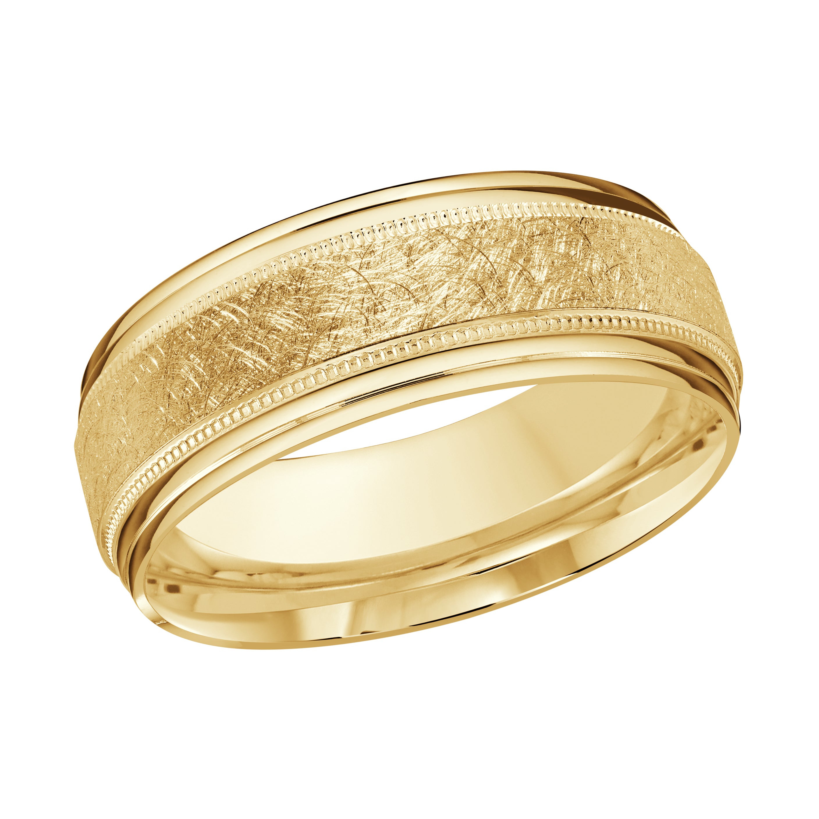 8mm Scratch-Finish Wedding Band